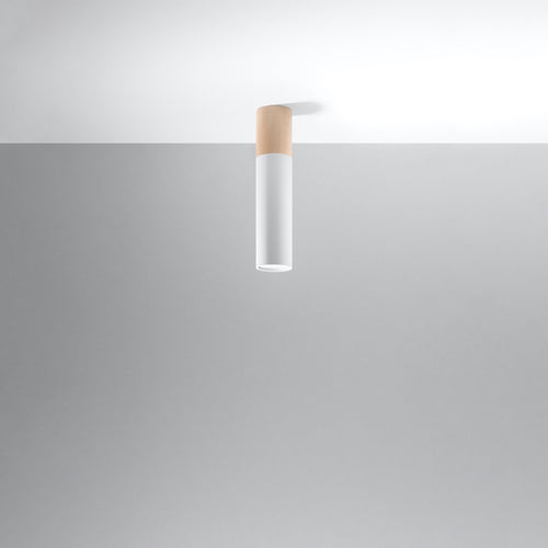 Sollux Lighting Plafondlamp PABLO wit - 6x6x30cm