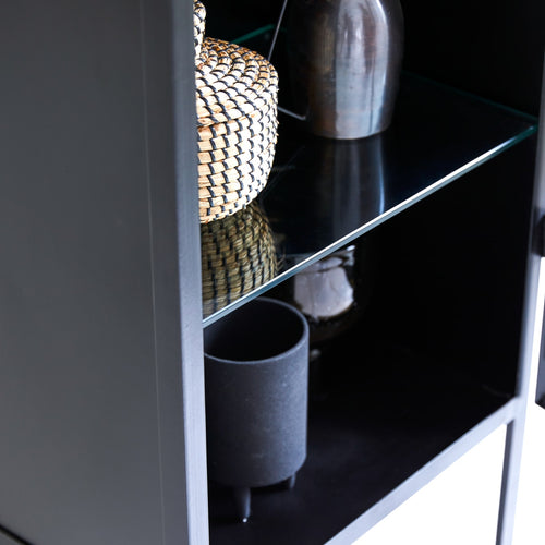 Tikamoon Metalen vitrinekast - Zwart - vtwonen shop