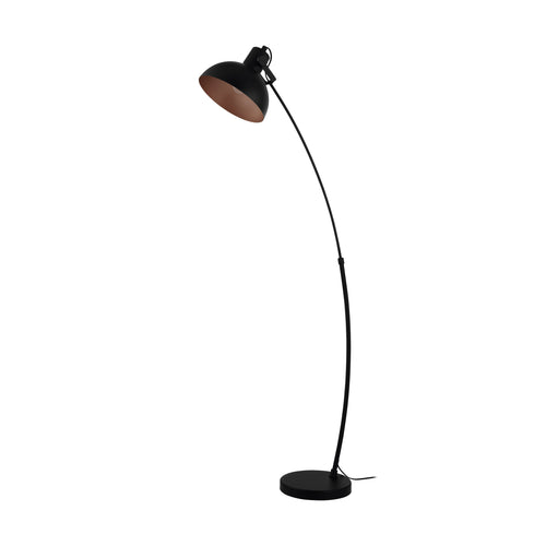 EGLO vloerlamp Jaafra - e27 - 158 cm - zwart/koper