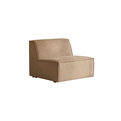 Tikamoon Modulaire fauteuil in camelkleurige stof - Bruin - vtwonen shop