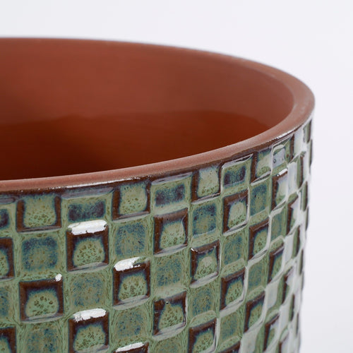 Mica Decorations Daan Bloempot - H18 x Ø19 cm - Groen