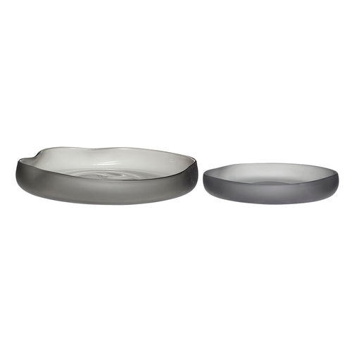 Hübsch kommen Bow - glas - ø23xh4, ø30xh5cm