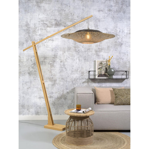 GOOD&MOJO vloerlamp Kalimantan - bruin - Ø87cm - vtwonen shop