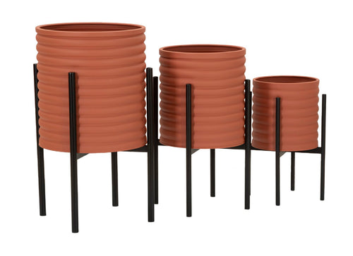 Mauro Ferretti plantenpot - set van 3 - Ø 36x56,5-30x48,5-24x37,5 cm
