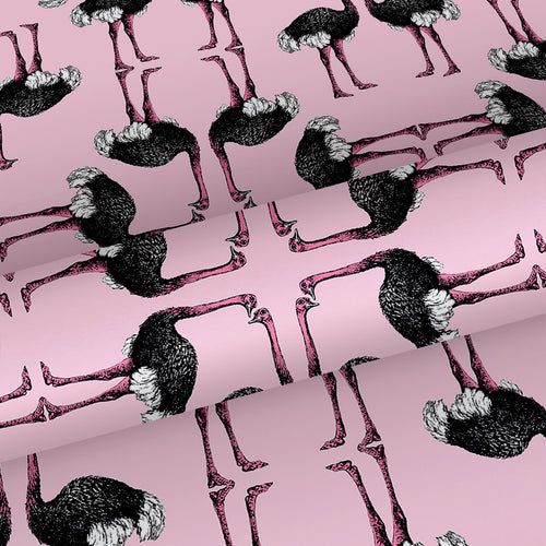 Walls4You behang flamingo's babyroze en zwart - 53 cm x 10 m - 640121 - vtwonen shop