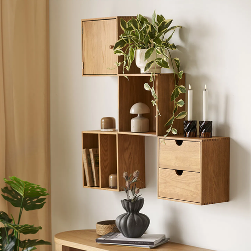 Artichok Abigail Open Wandkast Met Twee Vakken - 30 x 30 cm - vtwonen shop