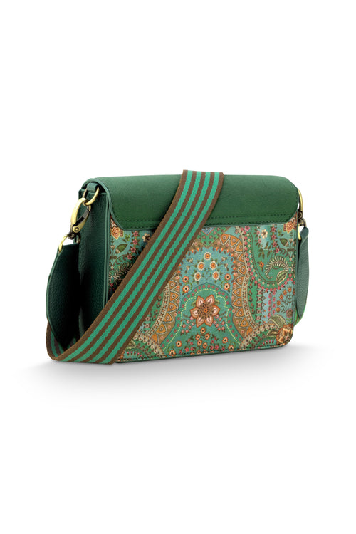 Pip Studio - Fenna Crossbody Tas Dames - Jabali - Groen - 19x6x16cm - vtwonen shop