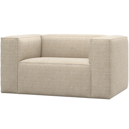 WOOOD fauteuil Bean - Polyester - Beige Melange - 74x146x98 - vtwonen shop