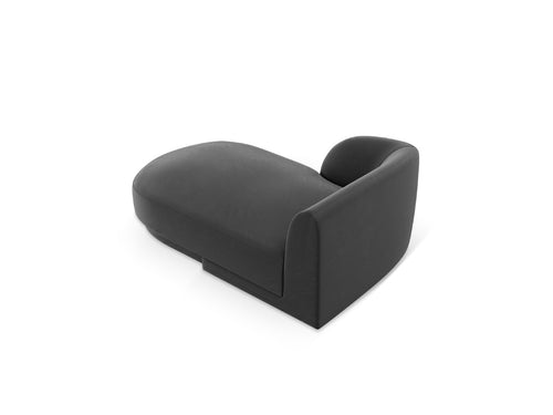 Micadoni - Linker meridiaan "Miley" flueel, grijs - 156x90x70cm