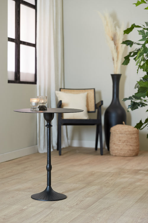 Light & Living bijzettafel JANNA - Ø50x60cm - zwart