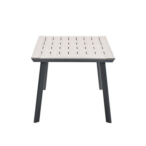 Vigo tafel - 160x90 cm - carbon black - light teak Vironwood