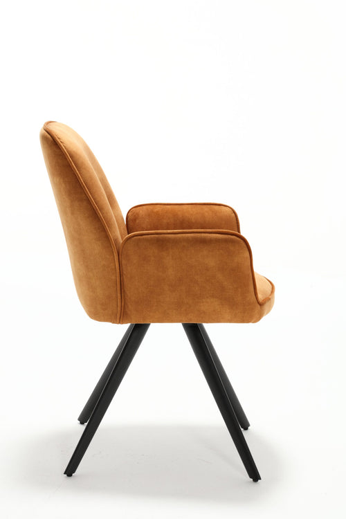 Starfurn  eetkamerstoel Nova - goud - 58x65x64cm - vtwonen shop