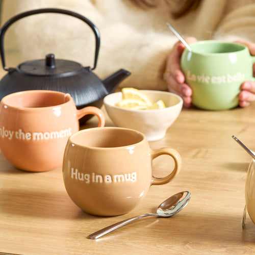 Salt & Pepper - Beker 42cl "Hug in a mug" bruin Muggies