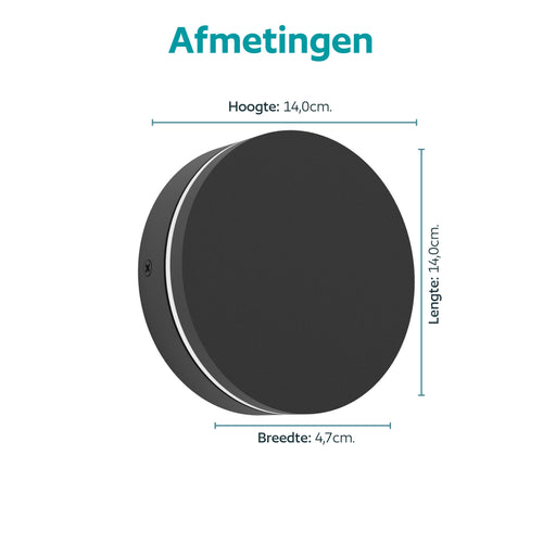 EGLO wandlamp buiten Pedersano - zwart