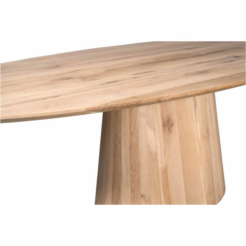 StarFurn Eettafel Riga - Ovaal Naturel Hout - 210x110x76cm - vtwonen shop