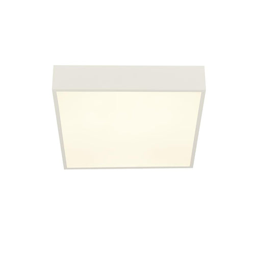Searchlight Zeus 1 Licht Vierkant Badkamer Plafondlamp, Wit IP44 3000K