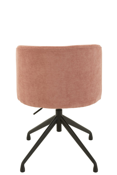 J-Line stoel Turn/Up/Down - textiel - lichtroze