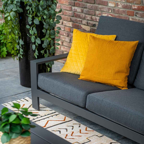 Garden Impressions loungeset Coba donker grijs - 4-delig