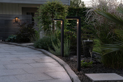EGLO staande lamp buiten Baracconi - solar - led - 80 cm - sensor - zwart