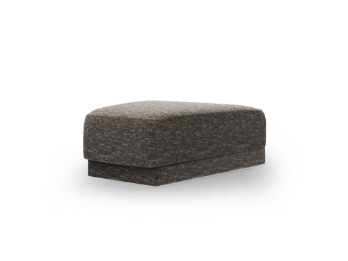 Micadoni Poef Miley chenille, grijs - 79x88x40cm