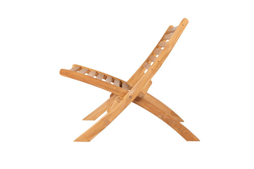 MaximaVida inklapbare lounge stoel Bali XXL - A-grade teak - vtwonen shop