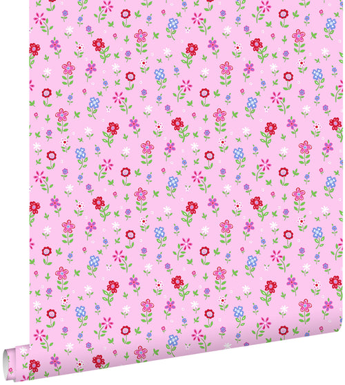 ESTAhome behang bloemen roze - 53 cm x 10,05 m - 137318 - vtwonen shop