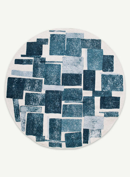 vloerkleed 9355 Ice Blue - Blauw - 80 x 250 cm