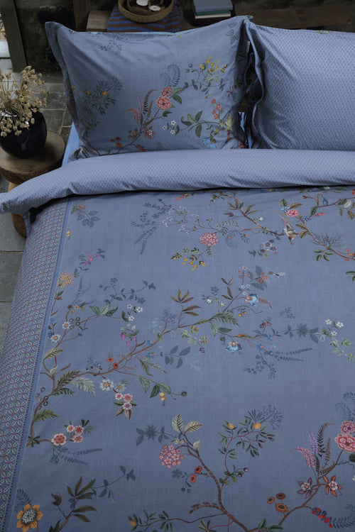 Pip Studio  bustani quilt - 270 x 260 cm - Blauw - vtwonen shop