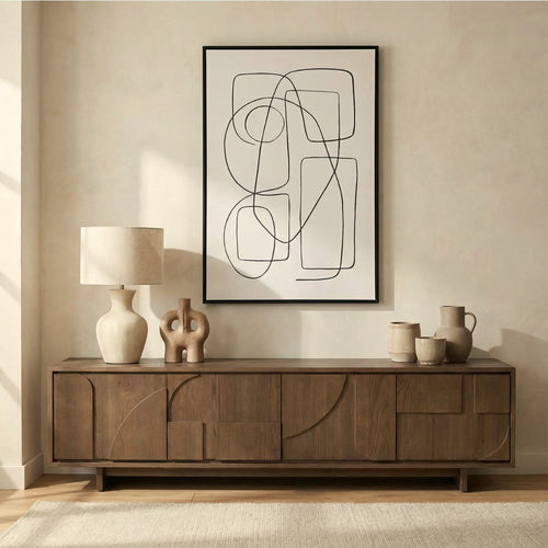 DÉJA Living Tv-meubel Otin - Bruin Hout - 200x40x50cm