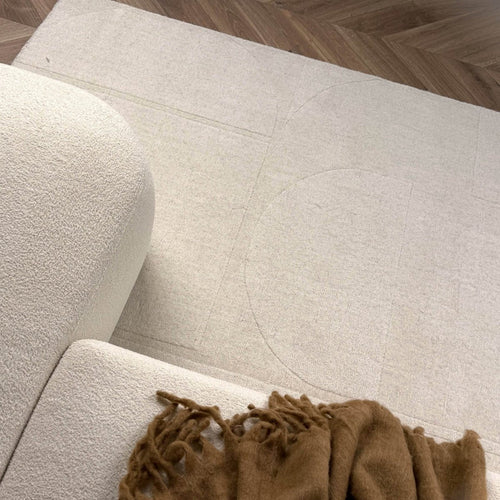 Wollen vloerkleed Twig ivoor/wit - Interieur05 - 160 x 230 cm - vtwonen shop