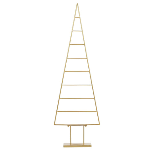 Mica Decorations Decoratie Kerstboom - L50 x B15 x H152 cm - Metaal - Goud - vtwonen shop