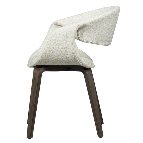 WOOOD eetkamerstoelen houten bruinen poot Yossi - Naturel - Set van 2