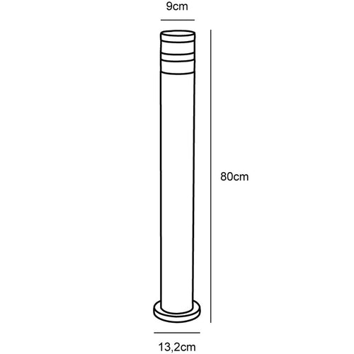 Nordlux Birk Lantaarn Buiten - Ø9cm - E27 - IP44 - Zwart - vtwonen shop