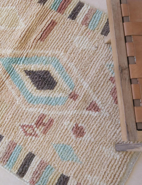 AFK Living vloerkleed Berber - handgemaakt - Wol - 97 x 152 cm - vtwonen shop