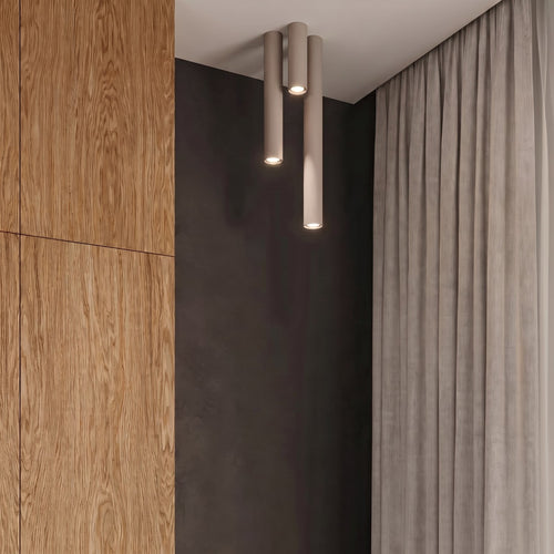 Sollux Lighting Plafondlamp LAGOS 20 taupe - 6x6x20cm
