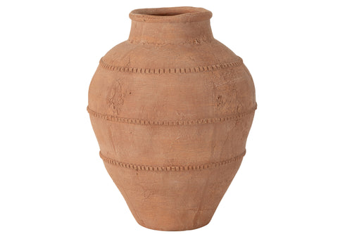 J-Line vaas Kruik Kaia - keramiek - terracotta - Ø 21 cm - vtwonen shop