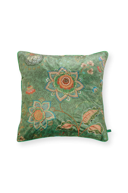 Pip Studio Sierkussen Mumbai Morning Groen Fluweel 60 x 60 cm