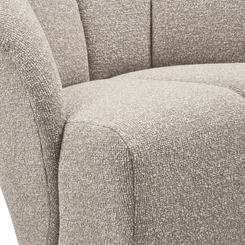 WOOOD draaifauteuil Mojo - Bouclé - Beige Melange - 75x68x77
