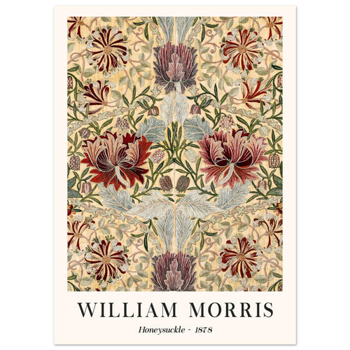 Artfulprints  William Morris - Honeysuckle III 1886   poster 50x70 cm - vtwonen shop