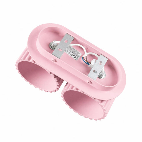 Sollux Lighting Wandlamp AURA 2 roze G9 - 21x12x10cm