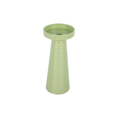 Present Time kandelaar Catania Ribbed - groen - Ø11cm