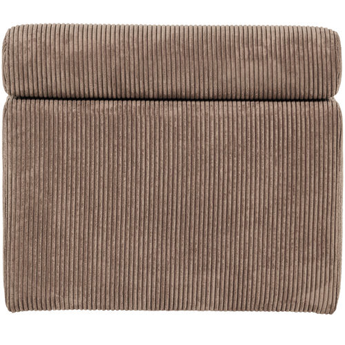 WOOOD 1-zits element bank Novi - Ribstof - Taupe - 86x82x113