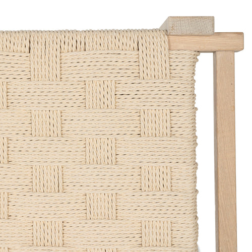 Furnhouse bankje Nobel - Witte olie - Papiergaren - 38x110x47