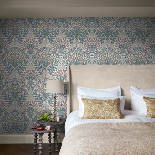 William Morris at Home Vliesbehang - Garden Dusty Blue