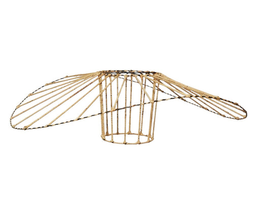 Design Rotan Hanglamp Ø90 cm – Unieke Handgemaakte Plafondlamp van Rotan & Touw – Grote Eyecatcher voor Horeca, Eettafel of Loft – Bohemian en Indu...