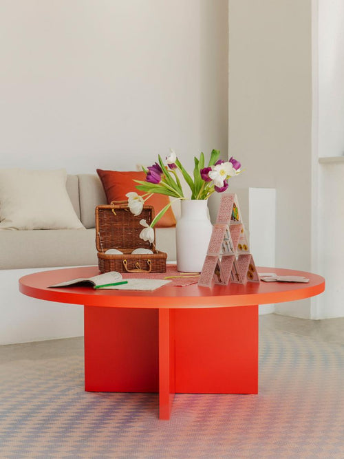 Really Nice Things - Salontafel - Pausa - Rond - 100 cm - Laminado - Flame - vtwonen shop