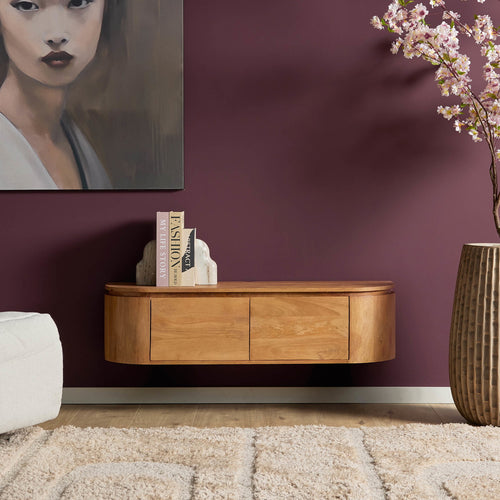 Starfurn Tv-meubel Excellent - Naturel Hout - 120x35x30cm