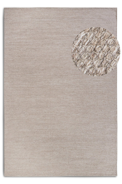 Elle Decoration Delhi Wool Rug Pradesh Linen White 160x230 cm - vtwonen shop