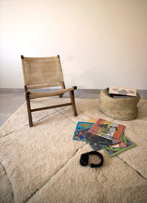 AFK Living vloerkleed Berber - handgemaakt - Wol - 140 cm x 200 cm