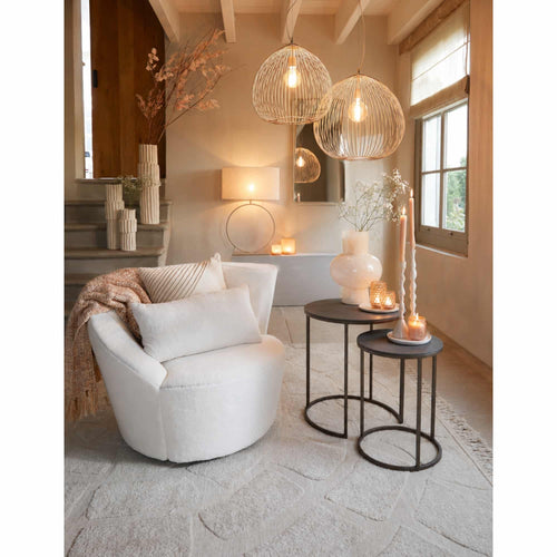 Light & Living bijzettafel TALCA - bruin - Ø49cm